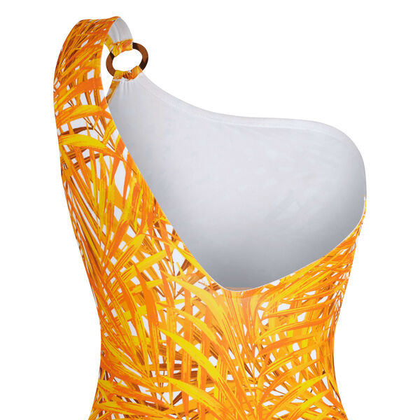 Women designer patterned one-piece swimsuit 